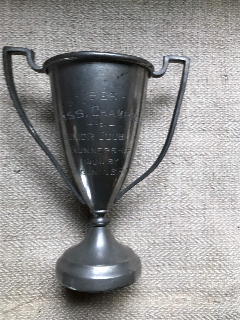 Antique Trophy Cup 1928 Massachusetts Loving Cup Award Sporting Goods