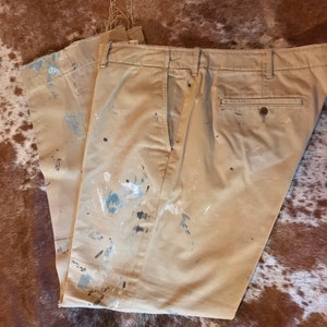 Ralph Lauren Paint Splatter Pants Painters Pants Paint Splashed