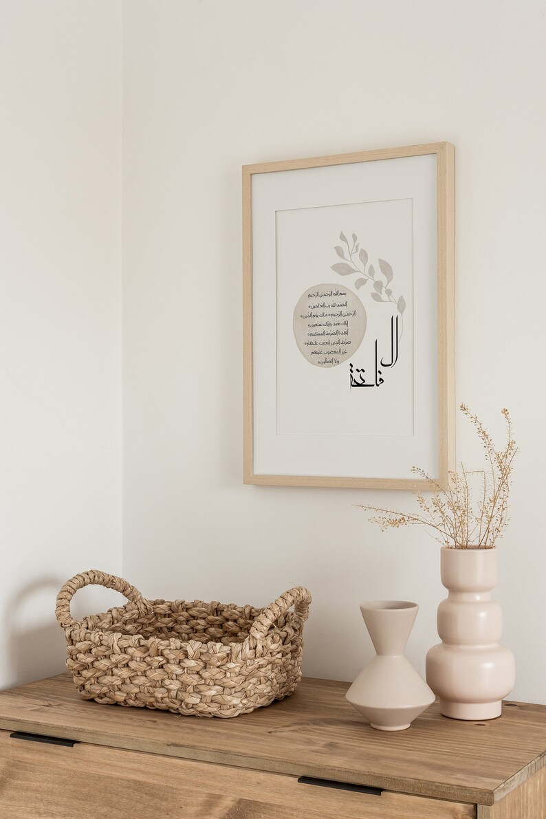 Surah Al Fatihah Islamic Wall Art Islamic Home Decor Etsy Canada