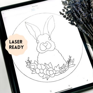 Easter Bunny Scroll Saw Template | Laser Ready Cut File