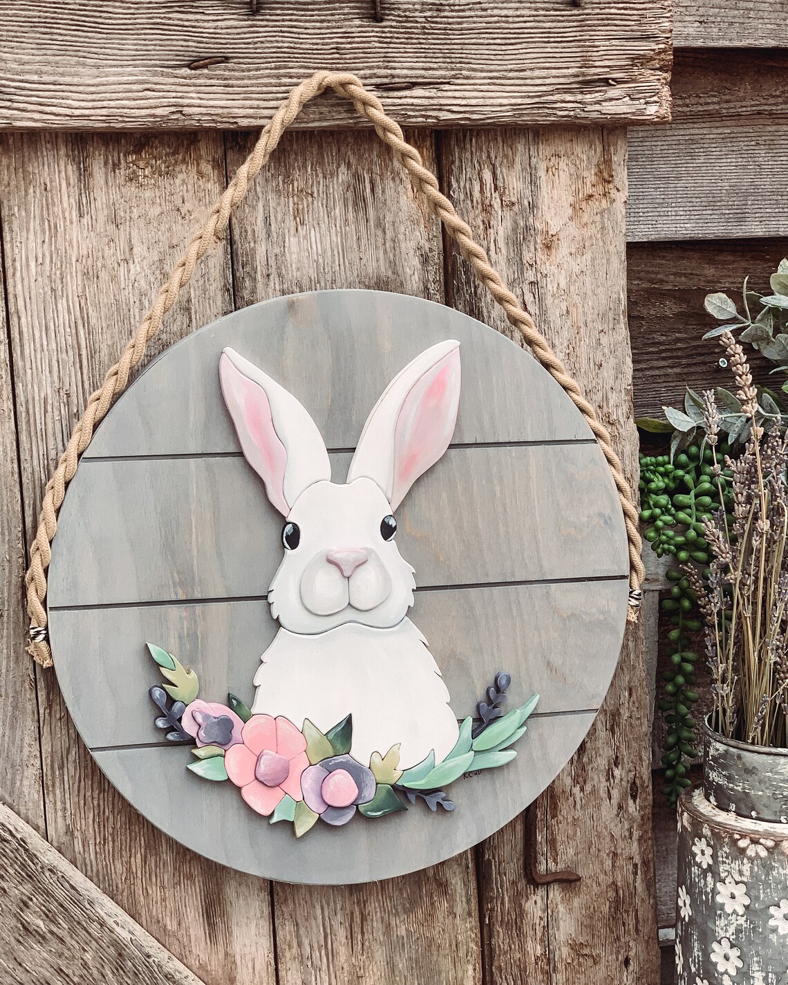 Easter bunny scroll saw template spring rabbit pattern Etsy