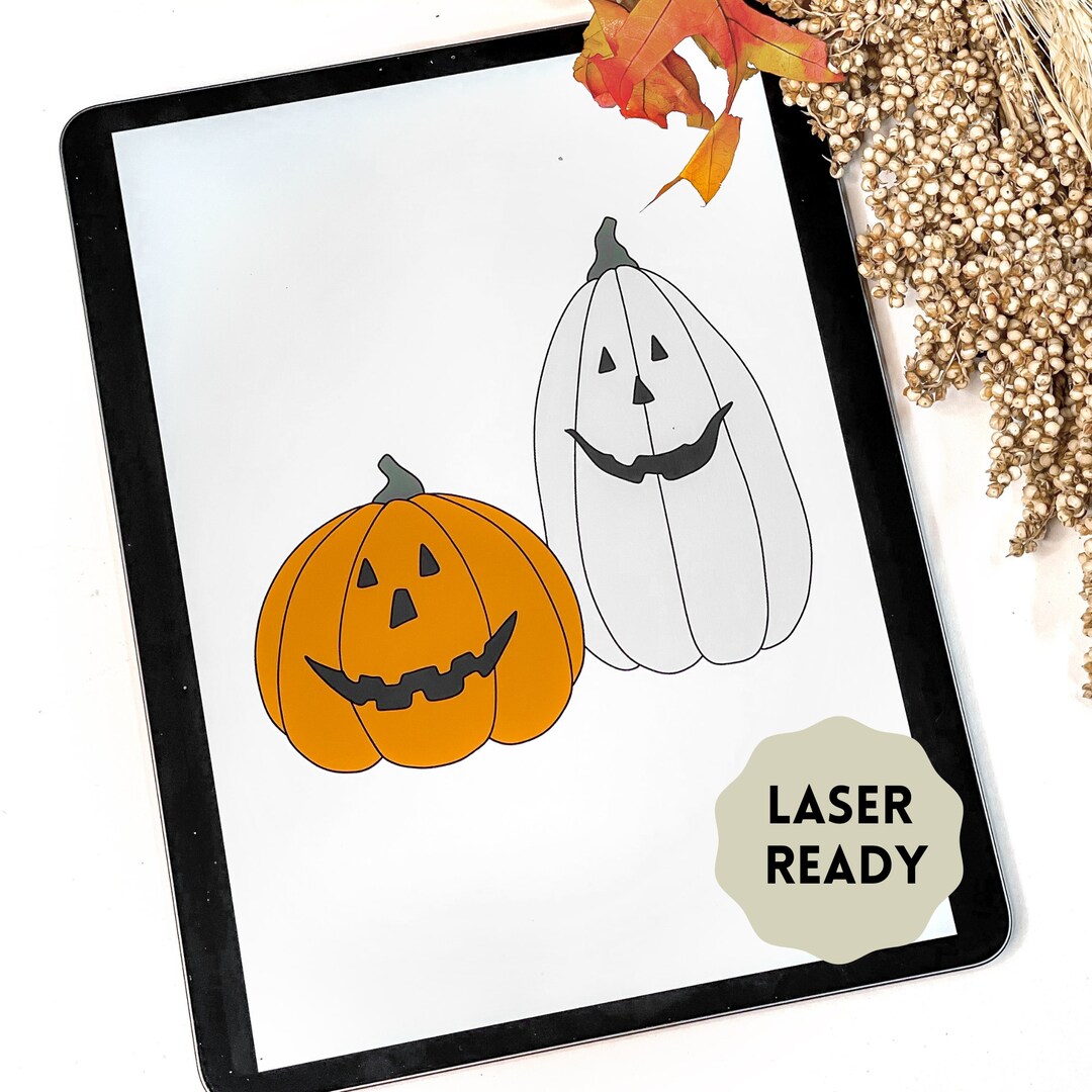 Pair Of Jacks Jack O Lanterns Scroll Saw Template Laser Ready Cut