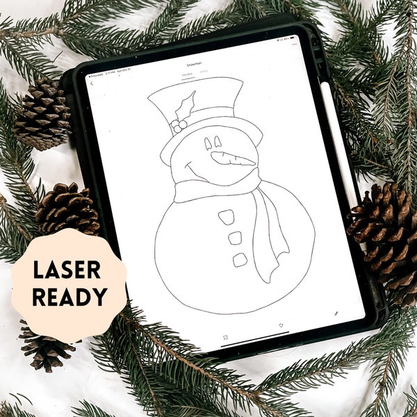 Snowman Scroll Saw Pattern Etsy