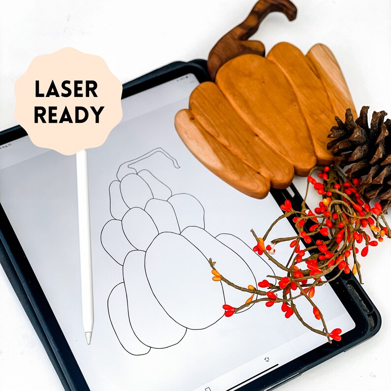 Pumpkin Stack Scroll saw template/ pattern includes LASER Etsy