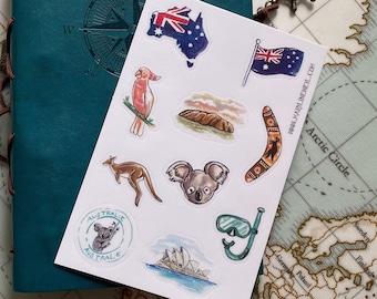 Stickers voyage Australie