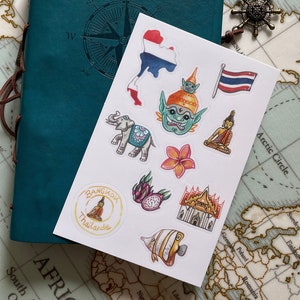 Thailand travel stickers