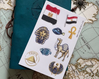 Egypt travel stickers