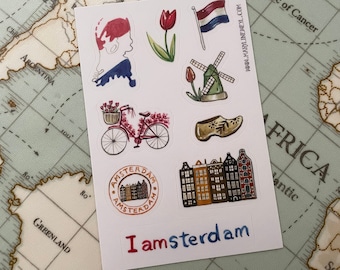 Netherlands travel stickers