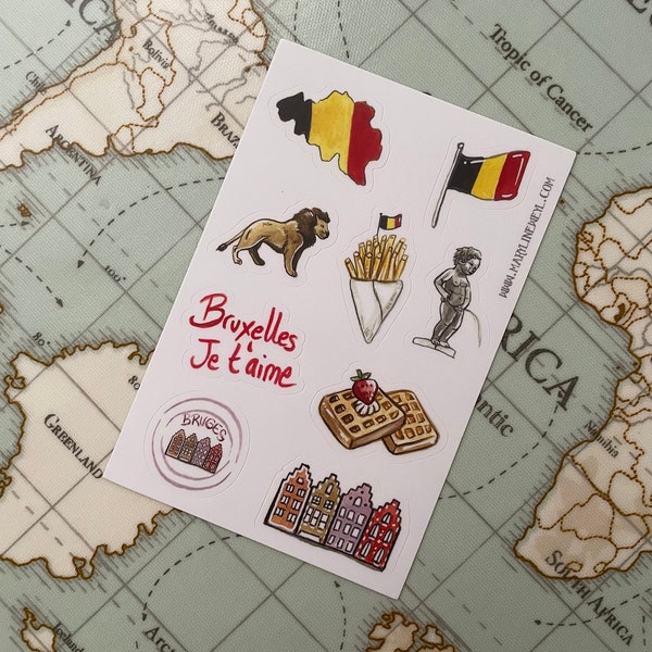Stickers voyage Belgique