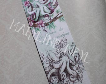 Bookmark "book of strange creatures" arboreal Octopus