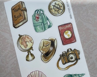 A6 travel stickers board