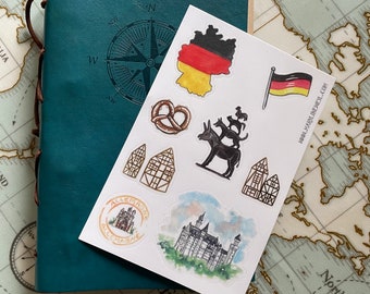 Germany travel stickers