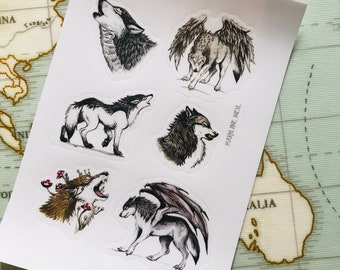 Stickers loups
