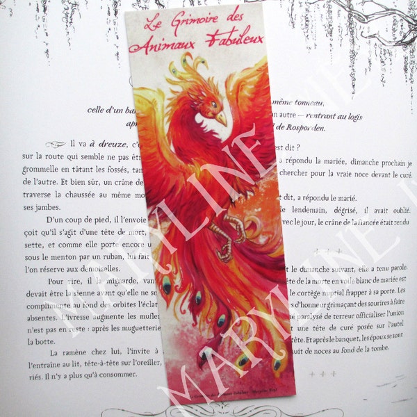 Bookmark Phoenix Bird of fire