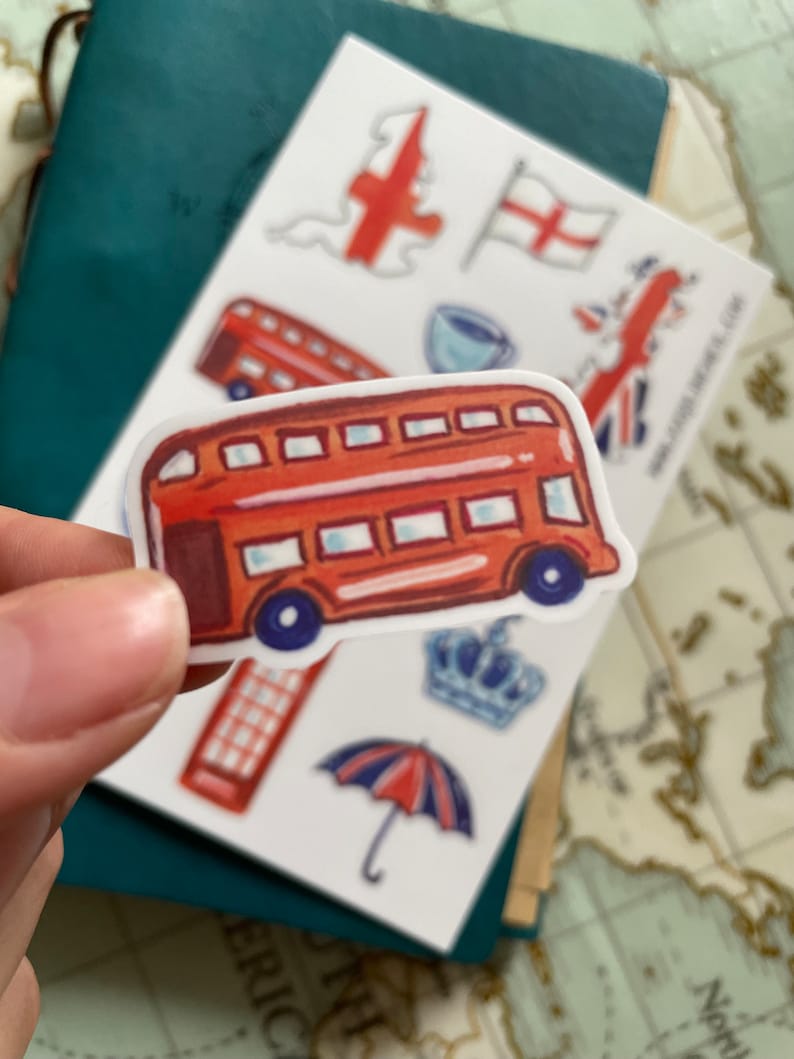 England travel stickers image 2