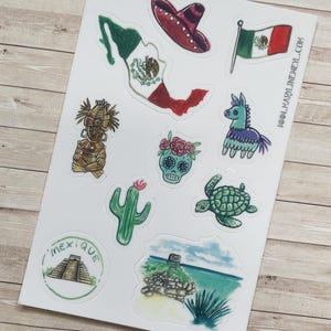pegatinas de viaje a México