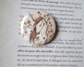 badge broche "licorne des bois"