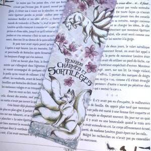 bookmark "foxes, charms and spells" fox kitsune white