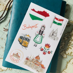 Reiseaufkleber Ungarn Budapest