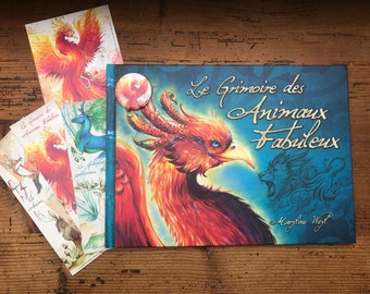 univers fantastique livre "le grimoire des animaux fabuleux" phénix