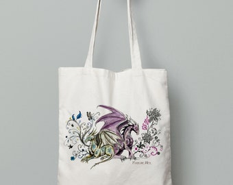 dragon tote bag