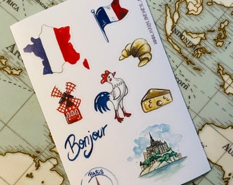 France travel stickers