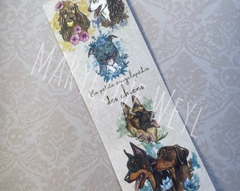 Dog bookmark