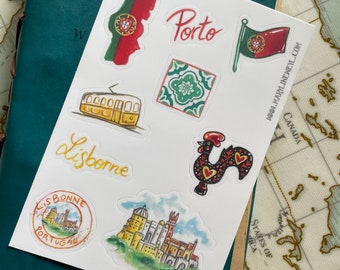 Portugal travel stickers