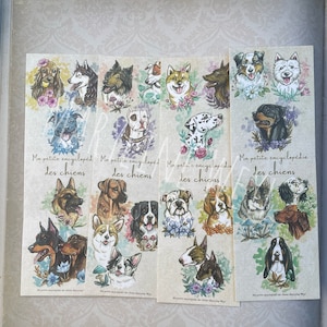 4 dog bookmarks