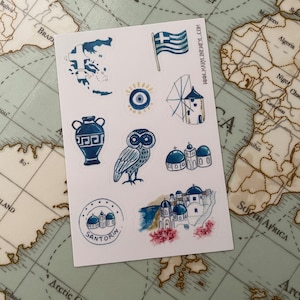 Greece travel stickers