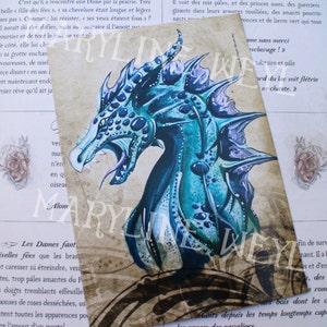 card mailing blue dragon