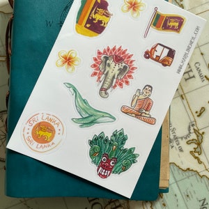 Sri Lanka travel stickers