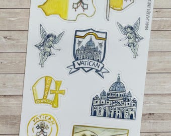 Antique Souvenir Booklet, Citta Del Vaticano, Postage Stamps