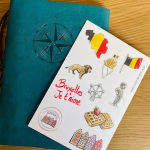 Belgium travel stickers