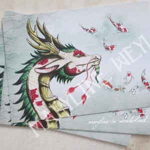 x1 Postkarte Dragon der Seen