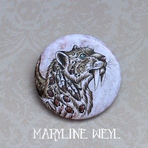 badge broche tigre à dent de sabre image 1