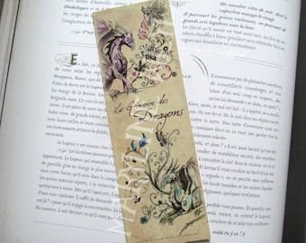 Bookmark dragon couple