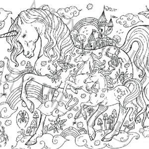 digital coloring book Magical creatures to color image 4