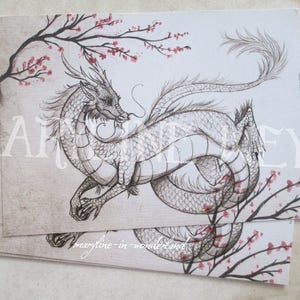 x1 Postal Dragón Chino Gris