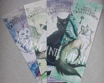 4 bookmarks "cats, charms and sorceries" cat