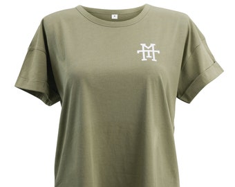 Manufaktur13 Boyfriend T-Shirt - Women's/Women's Shirt, Crew Neck, 100% Cotton, Short Sleeve, Stitched Sleeves, Organic Cotton (Dazzle)