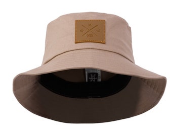 M13 Bucket Hats - Fischerhut, Anglerhut, Sonnenhut, Session Hat, Schlapphut, 100% Vegan (Sand)