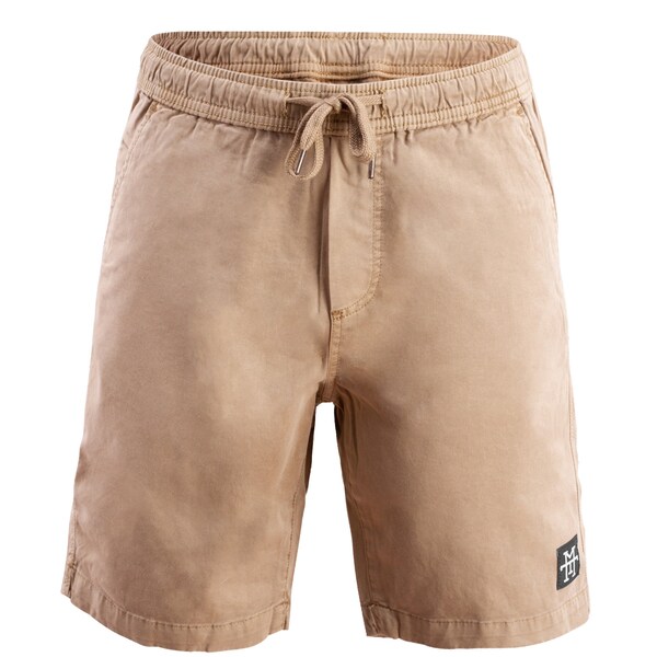 Manufaktur13 Chino Shorts - Kurze Hose aus dehnbarem Stretch Twill, Bermuda/Chino Pants mit Kordelzug (Sand)