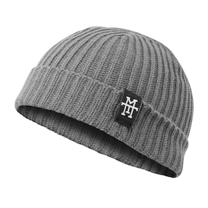 Manufaktur13 Heritage Docker Beanie - Dockermütze, Work Wear Dockercap, Fischermütze, Strickmütze, Vegan (Grey Storm)