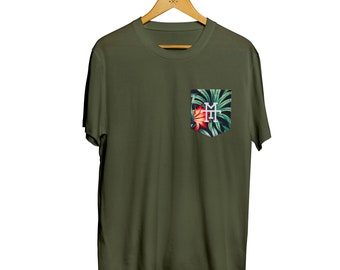 Manufaktur13 M13 Pocket T-Shirt - T-Shirt mit Fronttasche, Rundhals Tee, Regular fit, 100% Baumwolle, Ultra Cotton, Zertifiziert (Corvo)