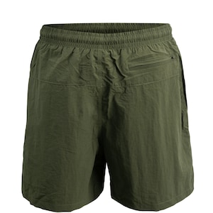 Swim Shorts Badehose, kurz, schnell trocknend, Männer/Herren, Bermuda Short, Kurze Hose mit Netz, Gesäßtasche mit ReißverschlussOlive Bild 4