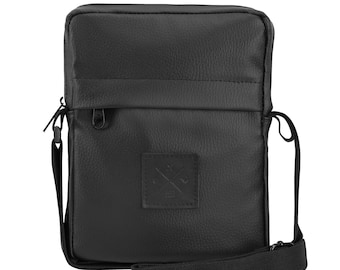 Pusher Bag - Breast Bag, Shoulder Bag, Shoulder Bag, Breast Bag (Manufacture13) (Black Out Leather)
