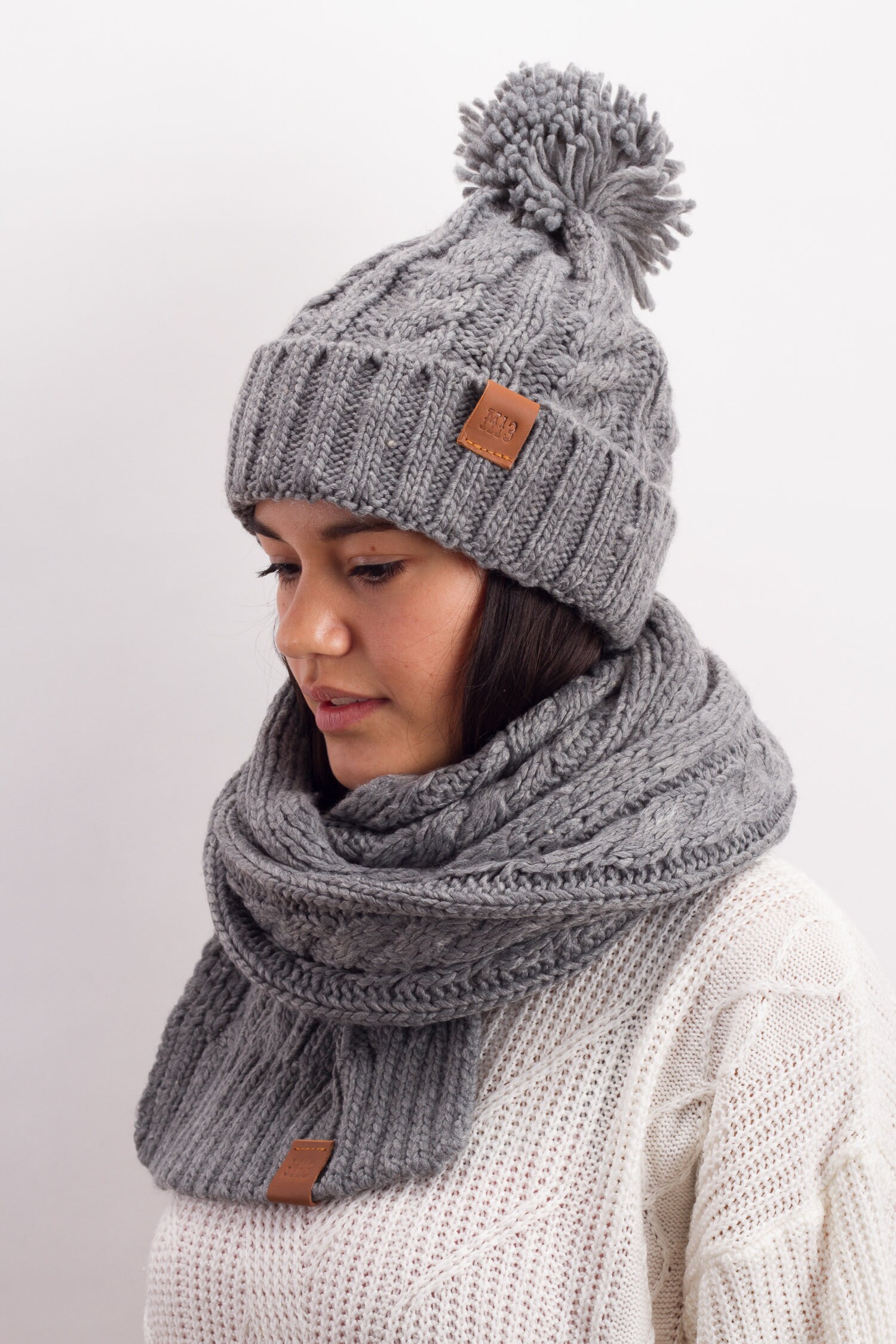 帽子 L.G.B. gray damage layered beanie New Era Grey Beanie - Dank Czar Store