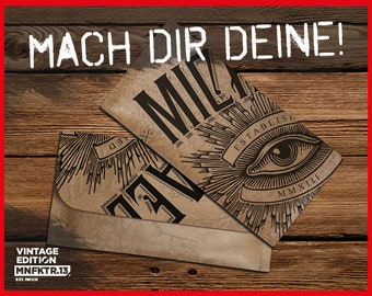 Tabaktasche selbst designen mit Wunschtext oder Name! Selber eigene Tabak Tasche gestalten! (Manufaktur13)