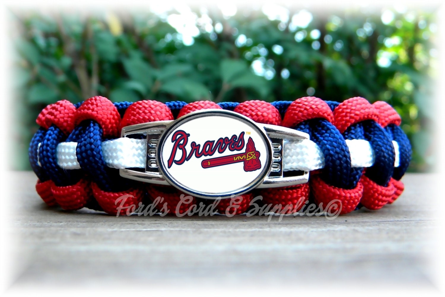 Atlanta Braves Bracelet Paracord Bracelet Survival Bracelet Etsy